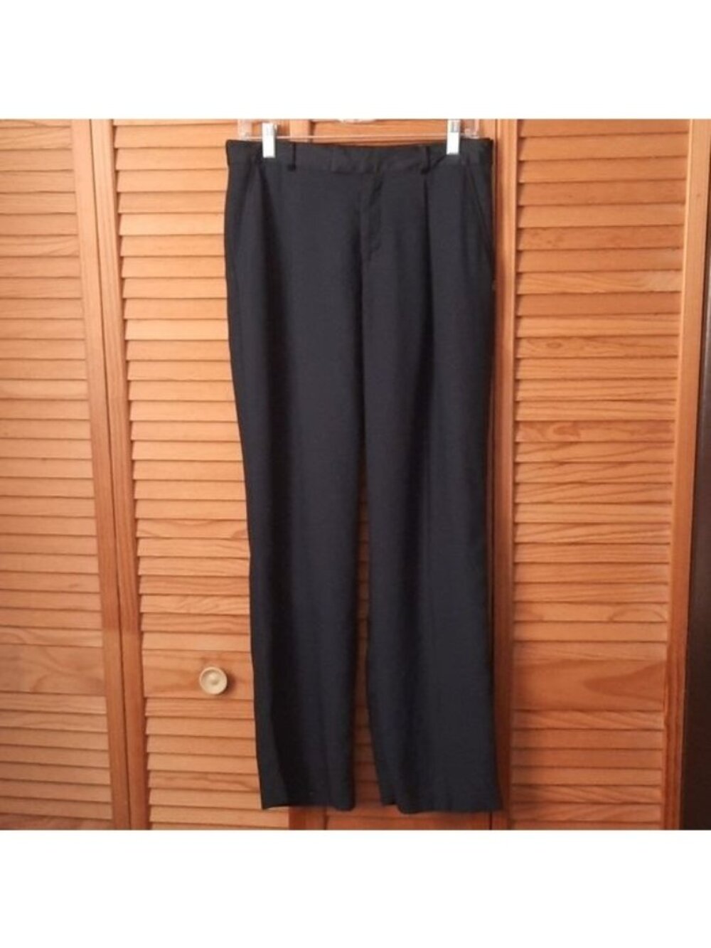 Scotch & Soda Maison Scotch Navy Blue Pleated Slit Front Pockets  Trousers Size1